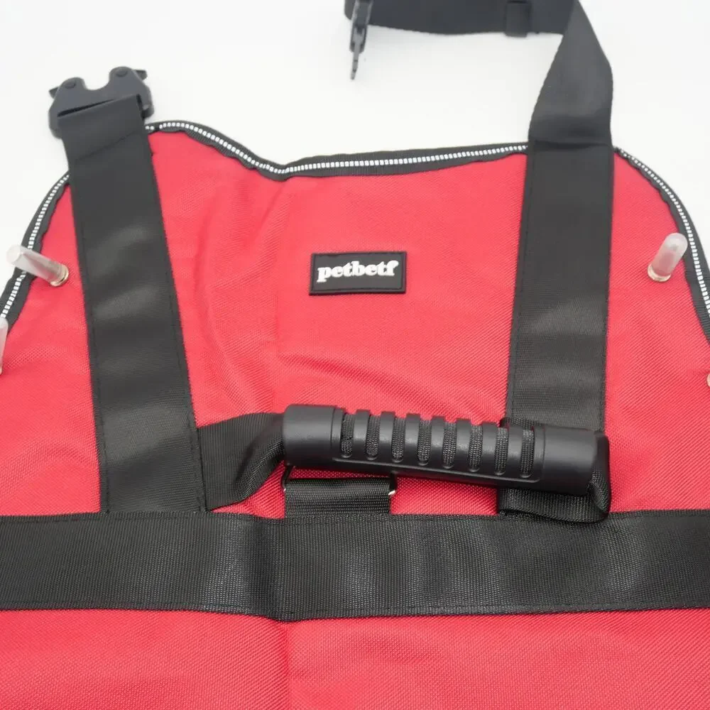 NEW Petbetf  Red Anti Hawk Anti Wolf Protective Vest  MEDIUM Reflective Handle